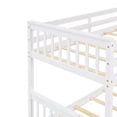 thumbnail image 6 of Twin-Over-Full Bunk Bed with Safety Rail,,Solid Wood Bunk Bed Frame with Ladders and Two Drawers,Multifunctional Bunk Bed for Boys and Girls, Teens and Adults,White, 6 of 7