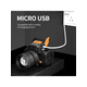 thumbnail image 3 of Led Fishing Headlamp, Portable Flashlight With Zoom & Sensor, Rechargeable And Waterproof For Outdoor Camping And Hunting, 3 of 5