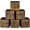 Rustic Brown, variant on Storage Cubes, Set of 6 Storage Bins with Handles, Foldable Oxford Fabric and Non-Woven Fabric Storage Boxes, 10.2x10.2x11 Inches, Fit Cube Storage Unit, Rustic Brown URFB126B01
