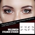 thumbnail image 3 of 2/4 pares de tatuajes temporales para ojos herramientas de maquillaje para fiestas de terror Halloween para mujeres, 3 of 6