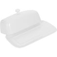 thumbnail image 6 of Ceramic Butter Dish With Lid Porcelain Covered Butter Dish Butter Keeper Includes Tray With Cover(Random color), 6 of 8