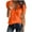 Orange, variant on Fesfesfes T Shirts for Womens Fashion Solid Color V-neck Comfortable Loose T-shirt Short Sleeve Blouse Casual Tops Cute Short Sleeve Tops for Women XS(US:2)