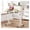 Maple, variant on Adjustable Height Stand Up Desk with Cup Holder, Mobile Laptop Desk, 31.5 Inch, White