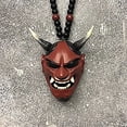 thumbnail image 4 of Colgante Colgante De Coche Con Samurai Hannya Japonés Oni Casco Coche Espejo Retrovisor Encanto Colgante De Moda Decoración De Coche seitruly AP006129-08, 4 of 6