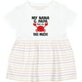 thumbnail image 3 of Inktastic Nana and Papa Love Me Grandson Girls Baby Dress, 3 of 5