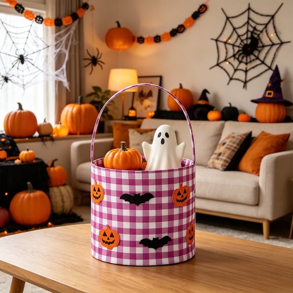 Fabric Ghost Decorative Ornament Set of 2, Halloween Figurine for Table Mantel Shelf Display, Indoor Outdoor Home Party Holiday Centerpiece Decoration Decor Decor