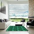 thumbnail image 7 of Ahgly Company Machine Washable Indoor Rectangle Transitional Deep Teal Green Area Rugs, 6' x 9', 7 of 7
