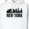 thumbnail image 3 of Inktastic New York Skyline Grunge Adult Hoodie Sweatshirt, 3 of 4