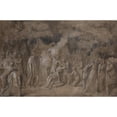 thumbnail image 2 of Benjamin West 18x13 Black Ornate Wood Framed Double Matted Museum Art Print Titled - Death of Iphigenia (Possibly C. 1758-1759), 2 of 5