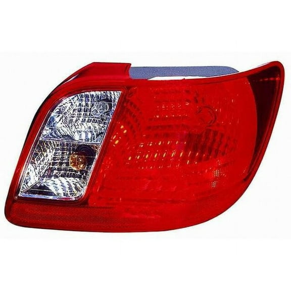 Right Tail Light Assembly - Compatible with 2006 - 2011 Kia Rio Sedan 2007 2008 2009 2010