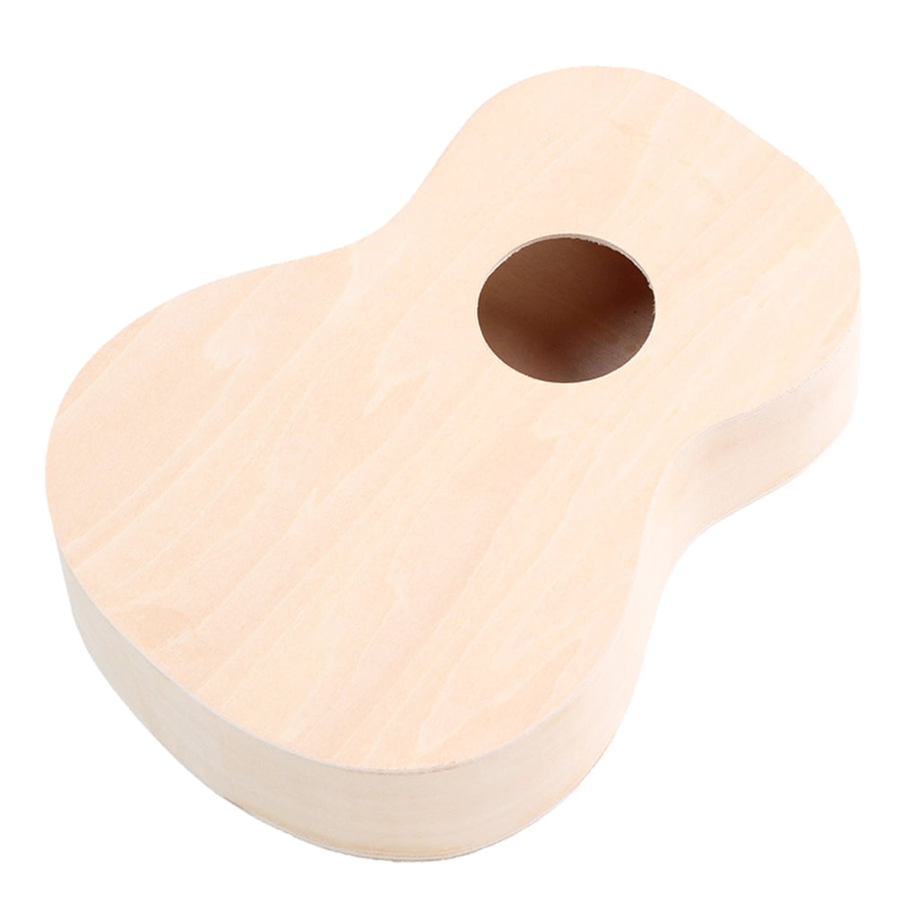 Jesscasday Wood Ukelele Handmade Kits for Children Adult Beginner Stringed Instrument Toy