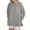 Gray, variant on SHINE UP Sweatshirt for Women Long Sleeve Crewneck Tops Oversized Casual Pullover Shirts with Side Zipper
