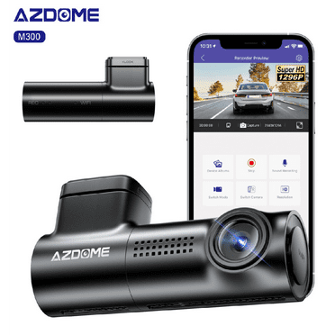 AZDOME Dash Cam, Dashcam Front 1296P with WiFi, Voice Control Dash Camera for Car, 24H Parking Mode, G-Sensor, Loop Recording, Super Night Vision, Easy to Install
