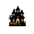 thumbnail image 3 of Halloween Decorations Indoor Wooden Silhouette Tabletop Ornament for Fall Decor & Room Decor, Spooky Horror Decor Accent for Home Shelf Mantel Party Display, 5.9 Inch - B, 3 of 4