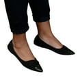 thumbnail image 2 of adviicd Closed Flats for Women Causal Work Shoes Pointed Ladies Shoes Singles Lazy Peep Toe Flats Shoes for Women, 2 of 5