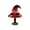 Red, variant on Luyimi Halloween Witch Hat Stained Glass Table Lamp, Vintage Tiffany Style Night Light with Ghost Bat Skull, Retro Accent Lamp for Mantel Shelf Bedroom Fall Gothic Home Decor Holiday Gift B