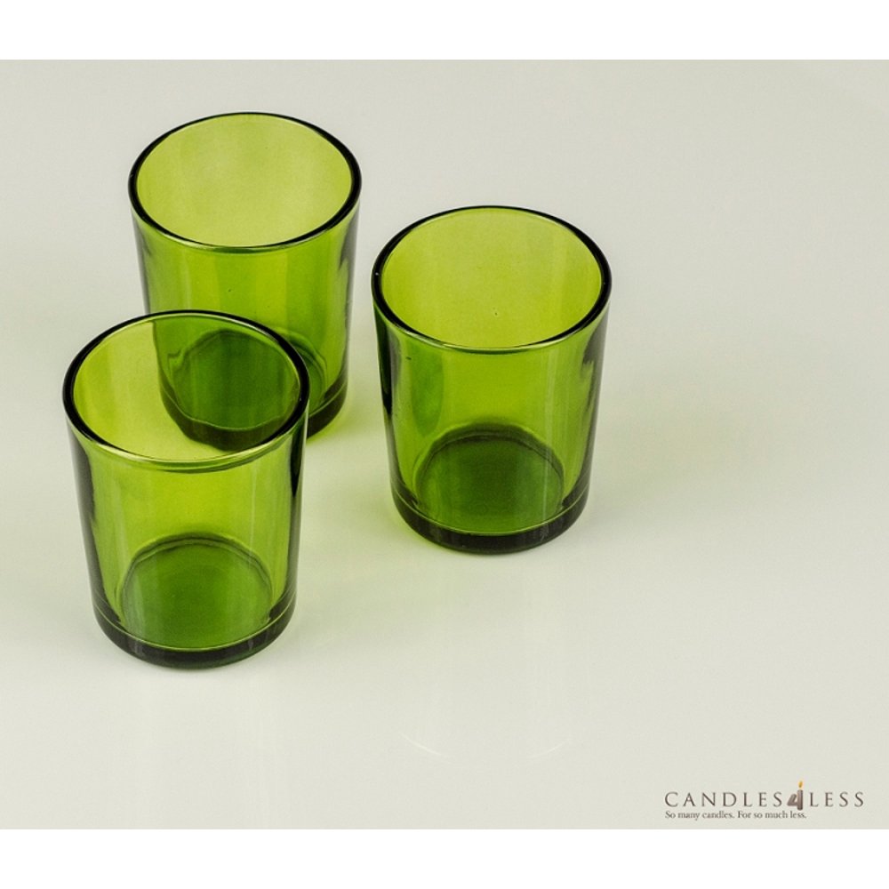 Green Glass Votive Holders (Set of 72)