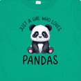 thumbnail image 4 of Inktastic Just a Girl Who Loves Pandas Girls Baby T-Shirt, 4 of 5