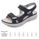 thumbnail image 2 of Sandalias para caminar para mujer Sandalias atléticas planas antideslizantes Sandalias con punta abierta para deportes, 2 of 9