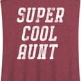 thumbnail image 3 of Instant Message - Super Cool Aunt - Women's Racerback Tank Top, 3 of 6