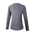 thumbnail image 4 of Women's Autumn And Winter Plus Velvet Yoga Long-sleeved Fitness Running Sports Training Clothes Slim Quick-drying Stretch Top T-shirt, 4 of 5
