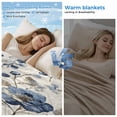 thumbnail image 2 of Blue Gray Spring Floral Cooling Blanket, Lightweight Breathable Summer Throw Blanket with Double Sided Cold Effect, Vintage Botanical Picnic Beach Blankets Bed Sheet for Hot Sleepers 60"x80", 2 of 8