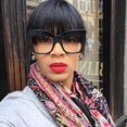 thumbnail image 2 of FEISEDY Monture de Lunettes Carrée Surdimensionnée Lunettes Femmes B2475, 2 of 6
