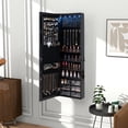 thumbnail image 2 of Gymax Jewelry Armoire w/ Full-Length Mirror w/ Built-in LED Lights Hooks Shelves, 2 of 10