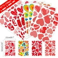 thumbnail image 6 of ABODELINE 194 Pcs Valentine's Day Window Clings PVC Stickers 8 Sheets Heart-Shape Window Glass Decal for Valentine's Party Decorations, 6 of 6