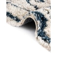 thumbnail image 7 of Unique Loom Hygge Shag Collection Area Rug - Valley (9' x 12' 2" Rectangle Blue/Gray), 7 of 7