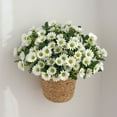 Artificial flowers Artificial Fall Flowers Mums Silk Floral Faux Plant