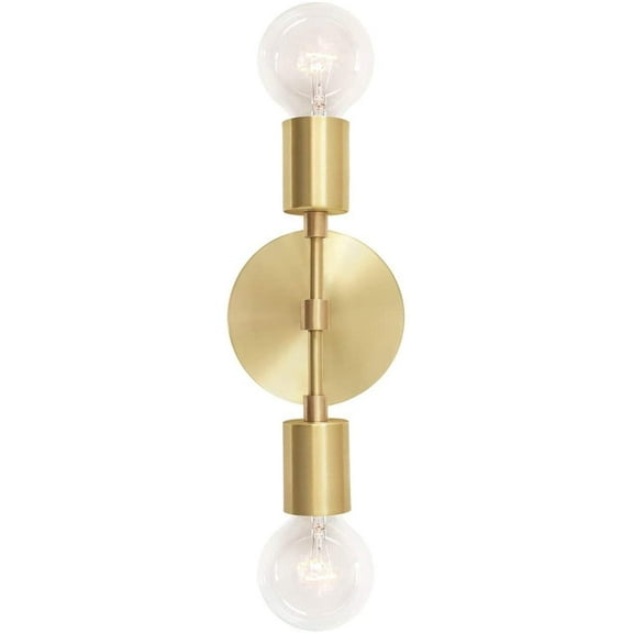 Gold Sconce Light - Brass Wall Light - Mid Century Sconce - Modern Gold Fixture - Brass Sconce