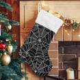 thumbnail image 5 of Coolnut Halloween Spider Christmas Stocking 2PCS, Large Fireplace Xmas Hanging Stockings with Plush Cuff for Family Holiday Party Decorations, 17.71"x 12.20", 5 of 7