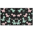 thumbnail image 3 of Pink and Green Dinosaurs 3 Ring Hardcover Binders 1.5in Round Rings for Letter-Size Folder Paper Organizer Pockets for Office Student Recipe, 3 of 9