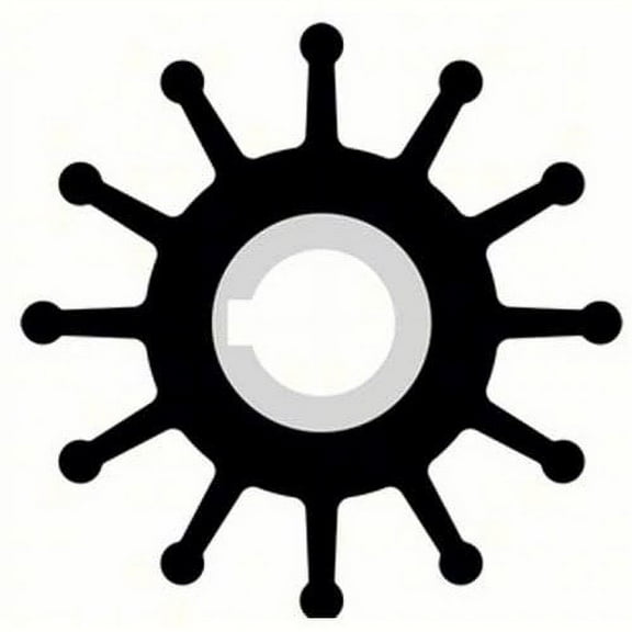 Sherwood Pump 10615K Rubber Flexible Neoprene 12-Blade Impeller Kit with O-Ring & Gaskets