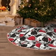thumbnail image 6 of Daiia Cute Dog Drawing Merry Christmas Tree Skirt , Xmas Large Lace-up Tree Skirt, Santa Snowflakes Rustic Home Decorations New Year Party Farmhouse Decor-30", 6 of 7