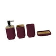 thumbnail image 3 of simhoa 4 Pieces Bathroom Accessories Set Home Farmhouse for Family Vanities Wedding Red, 3 of 8