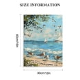 thumbnail image 2 of Acheng Ocean Abstract Artwork Coastal Picture: Sea Birds Graphic Art Print on Canvas Wall Art for Bedroom 12x16 in, 2 of 5
