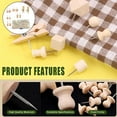 thumbnail image 1 of Chinchetas de madera perfecl 135 piezas manualidades con clips, 1 of 7