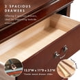 thumbnail image 4 of Bowery Hill Transitional Wood 2-Drawer Nightstand in Cherry (Set of 2), 4 of 9