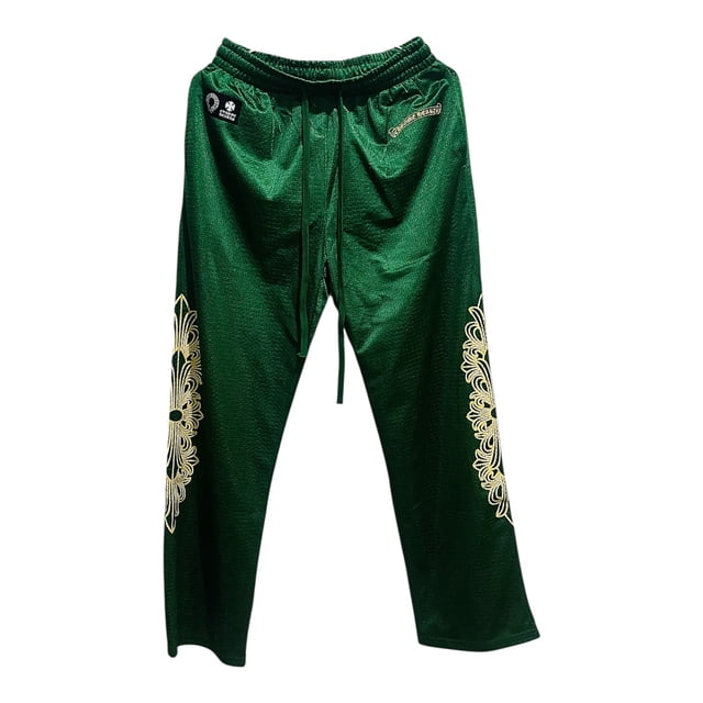 Pantalón Chrome Hearts Mesh Warm Up Verde Talla L