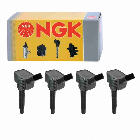4 pc NGK Ignition Coils compatible with Audi Q3 2.0L L4 2019
