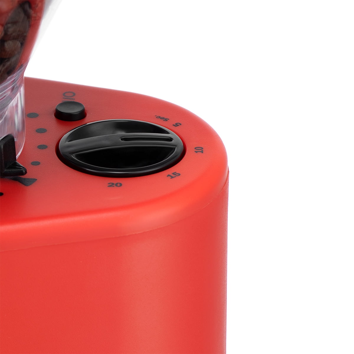 Bodum Bistro Electric Coffee Burr Grinder, Stainless, Red