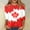 Watermelon Red, variant on Women's Casual And Fashionable Three Quarter Sleeve Top For Canada Day Woman S Tee Shirt Small Long Sleeve Shirt Shirts for Women Long Sleeve Womens Workout Top Long Sleeve Tees Shirt Women Cold Gear