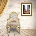 thumbnail image 3 of Acosta 25x32 Gold Ornate Wood Framed with Double Matting Museum Art Print Titled - Rainy Madison Avenue, 3 of 4