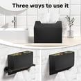 thumbnail image 5 of LZLINGMEI Tissue Box Cover Holder Compatible with Disposable Paper Hand Towels, Leather Paper Towel Dispenser for Tabletop, Bathroom,Office, 5 of 13