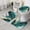 Teal Gold Marble, variant on Teal Gold Marble Pattern Bathroom Rugs Sets 3 Piece,Toilet Cover Set,Absorbent Non Slip Bathroom Mats Sets with U-Shaped Contour Rug Toilet Rug Set