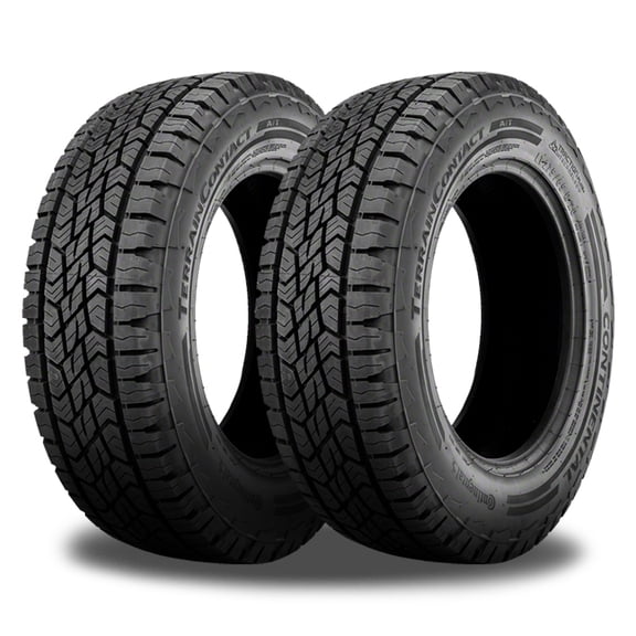 2 Continental TerrainContact A/T 265/60R18 110T All Terrain 60K MILE 680AB 15574360000 / 265/60/18 / 2656018