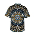 thumbnail image 3 of Disketp Hawaiian Shirts For Men,Dot Mandala Print Mens Casual Short Sleeve Button Down Shirts Beach Shirt, 3 of 8