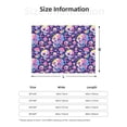 thumbnail image 5 of Yiaed Skull colorful mushroom Print Blanket Throw Blanket Soft Cozy Flannel Blanket for Home Bed Sofa Couch Chair-40"x30", 5 of 6